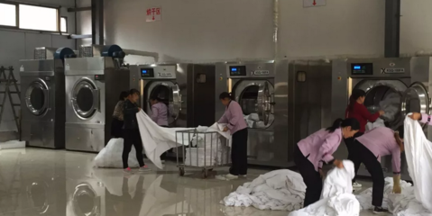 洗涤机械洗涤分类和整理及送回