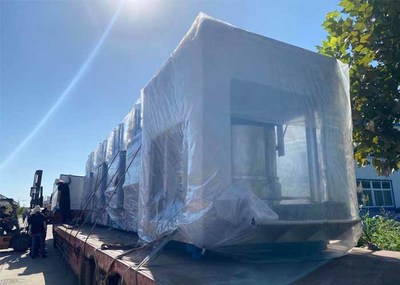 邯郸亿洗净洗衣厂设备送货就位成功